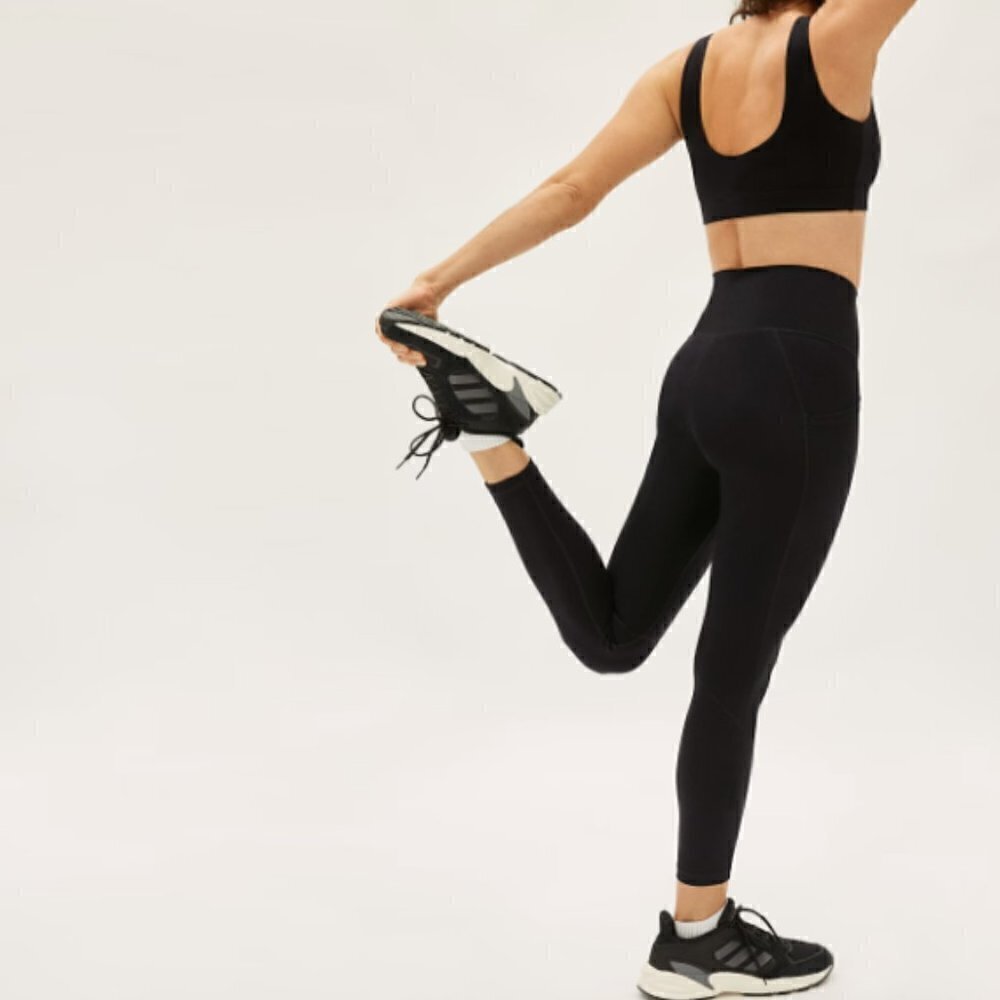 Everlane The Perform Pocket Black Athletic Leggings S